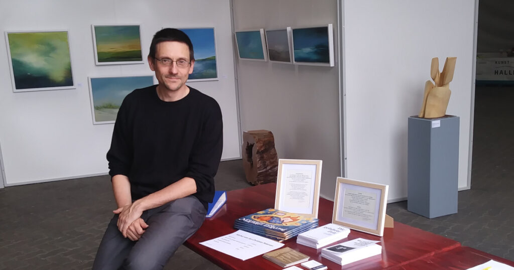 Jan-Christian Petersen bei Kunst in der Halle, Eckernförde, August 2024