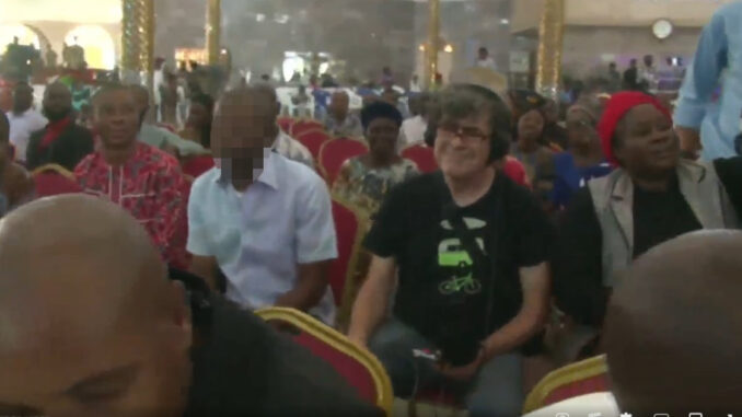 Ulli Schauen in Church in Nigeria